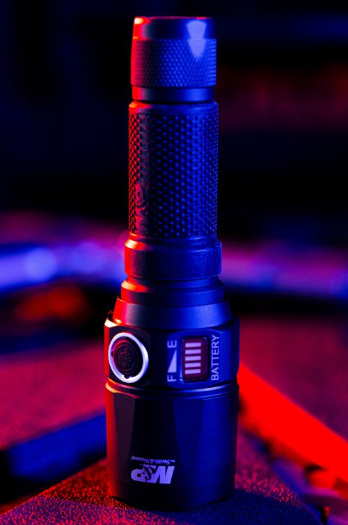 M&P Accessories Night Terror Compact Flashlight 3236 Lumens LED Cree LED Aluminum Black Anodized