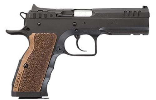 Italian Firearms Group Limited Pro 40 S&W 4.80 14+1 Hard Chrome Steel Brown Polymer Grip