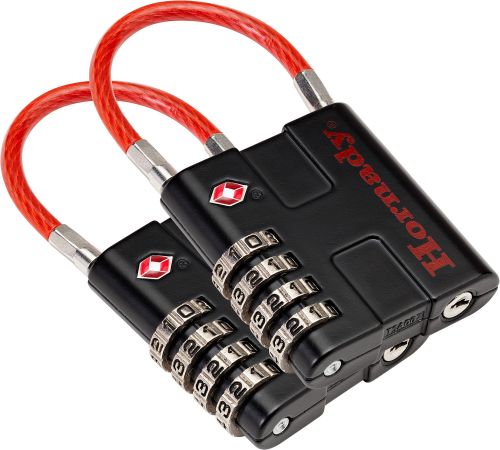 Hornady Rapid Safe Cable Lock Combination Black/Red 2 Per Pack