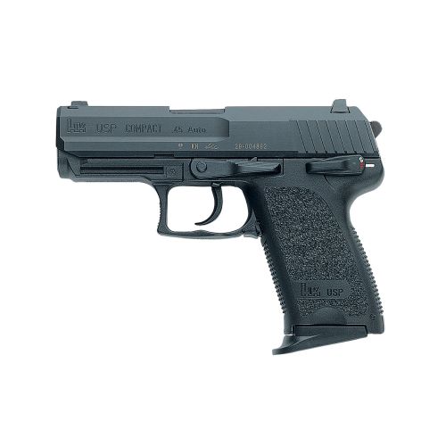 Heckler & Koch H&K USP Compact 45 ACP 3.78 8+1 (3) Black Black Steel Slide Black Polymer Grip Night Sight DAO