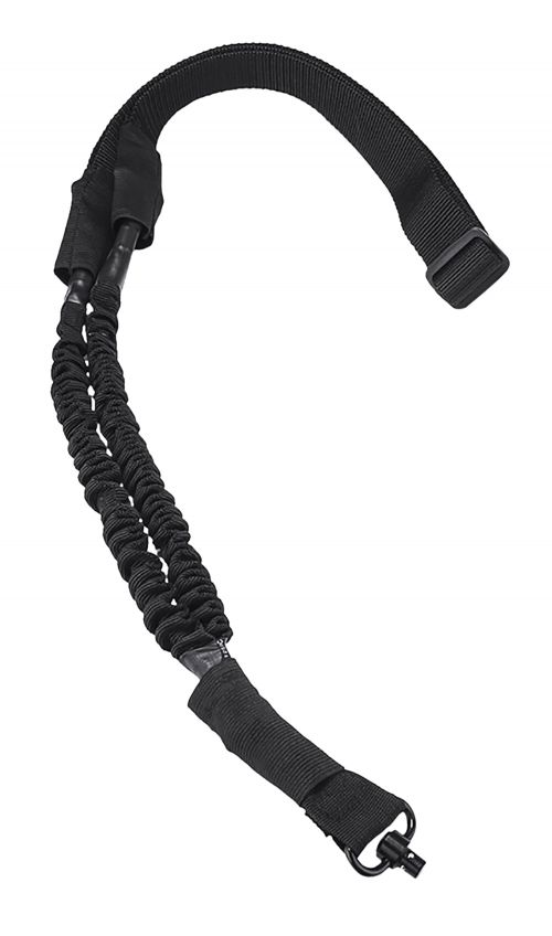 NCStar VISM 1 Point Sling 1.50 46-64 Adjustable Bungee Black Nylon Strap w/Elastic Shock-Cord