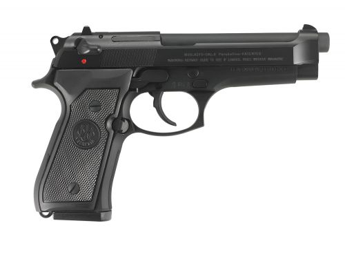 Beretta USA 92FS 9mm 4.90 10+1 Black Bruniton Steel Slide, Black Polymer Grip Made in Italy