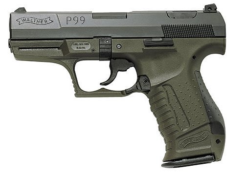 Walther Arms P99 Military 9mm Blue Quick-Action 10 round