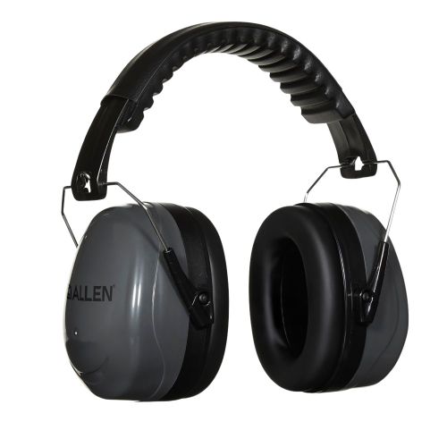 Allen Sound Defender Foldable Safety Muff 26 dB Over the Head Gray Ear Cups with Black Headband Adult
