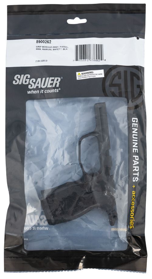 Sig Sauer P365 Grip Module P365XL W/Manual Safety Black Polymer