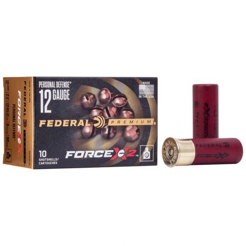 Federal Premium Force X2 Buckshot 12 Gauge 2-3/4 00-buck 10 Round Box