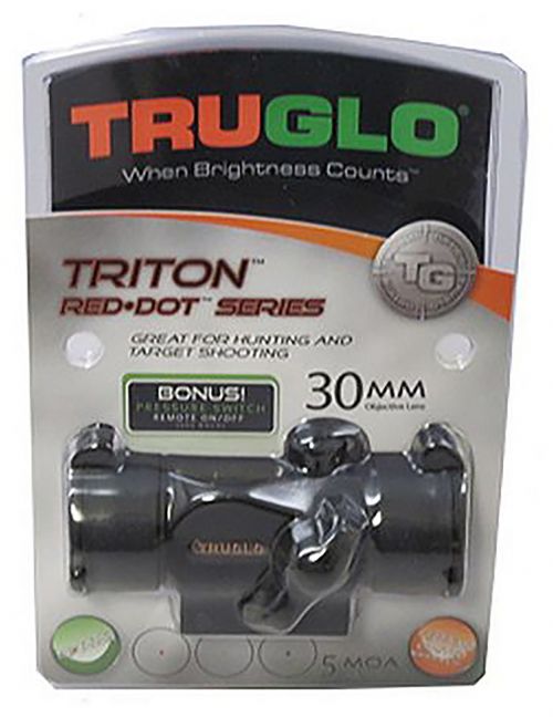 TruGlo Triton 1x 5 MOA Tri-Color Reticle Red Dot Sight