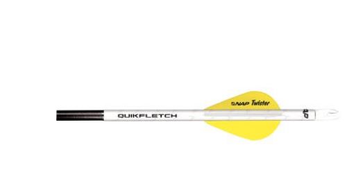 NAP Quikfletch w/Twister Vanes White/Yellow 6 pk.