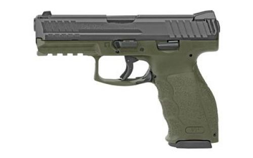 Heckler & Koch H&K VP9 9mm 4.09 17+1 (2) Green Black Steel Slide Green Interchangeable Backstrap Grip