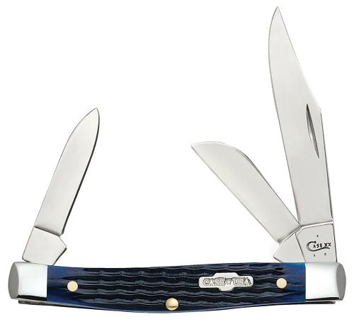 Case Stockman Medium 2.42/1.58/1.57 Folding Clip/Sheepfoot/Pen Plain Mirror Polished Tru-Sharp SS Blade/Rogers Corn Cob