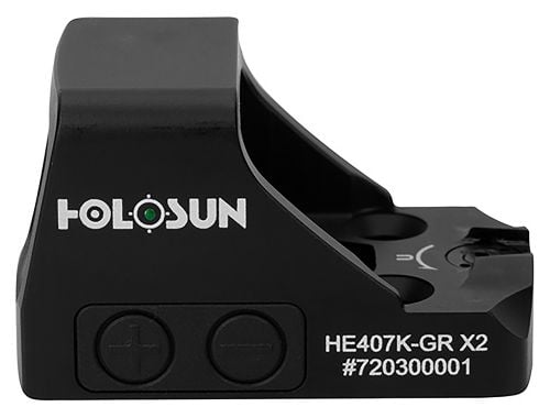 Holosun HE407K-GR X2 1x Green 6 MOA Dot Reflex Sight