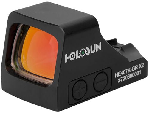 Holosun HE407K-GR X2 1x Green 6 MOA Dot Reflex Sight