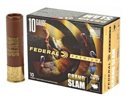 Federal Premium Grand Slam Turkey Lead Shot 10 Gauge Ammo #4 10 Round Box