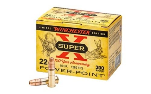 Winchester Super X 100th Anniversary Power-Point 22 Long Rifle Ammo 300 Round Box