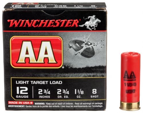 Winchester Ammo AA Sporting Clay 12 GA 2.75 1 oz 8 Round 25 Bx/ 10 Cs