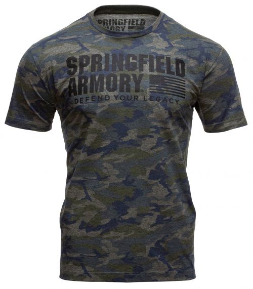Springfield Armory Vintage Camo Mens T-Shirt Camo 2XL Short Sleeve