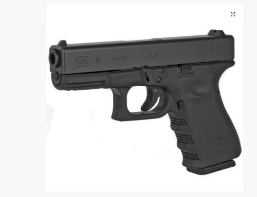 Glock G19 Gen3 Compact 9mm 4.10 15+1 Black Polymer Black Steel Slide Black Polymer Grip