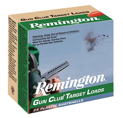 Remington Gun Club 12 GA Ammo  2.75 1 1/8 oz #8 shot 1100fps   25rd box