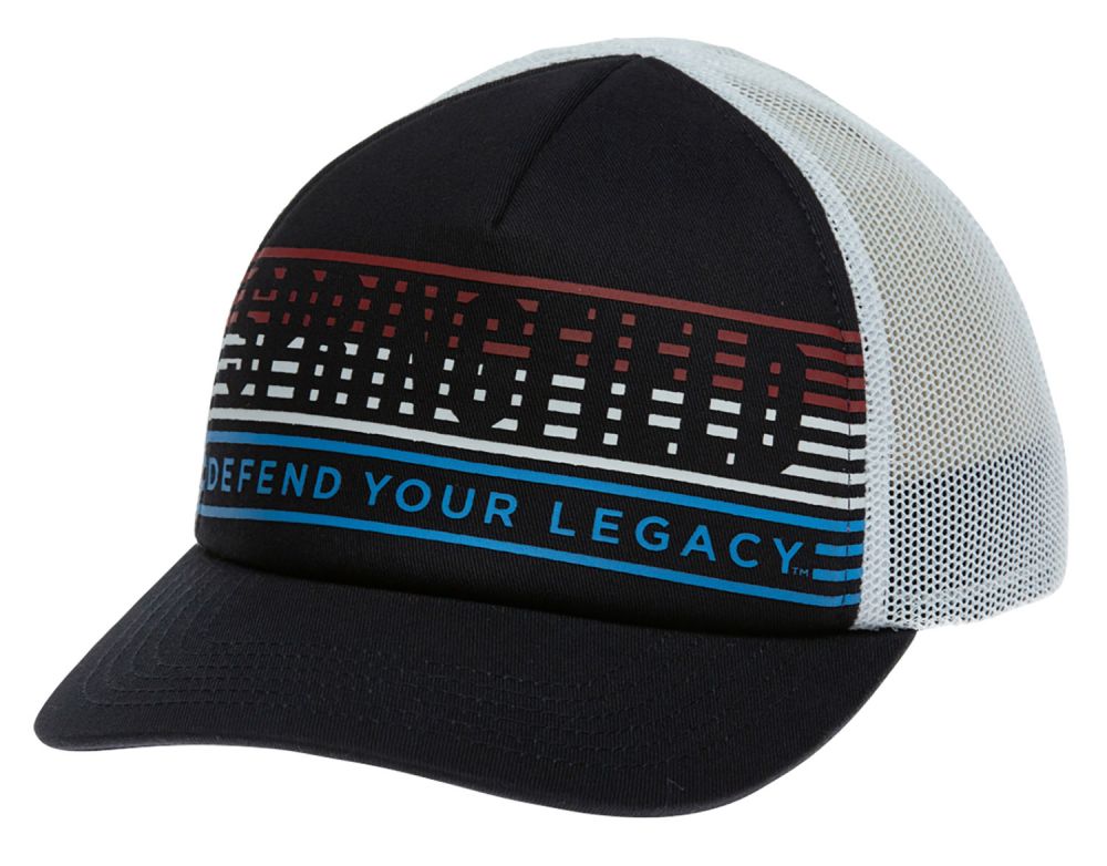 Springfield Armory Retro 80s/90s Trucker Hat Navy/White Adjustable Snapback OSFA Structured