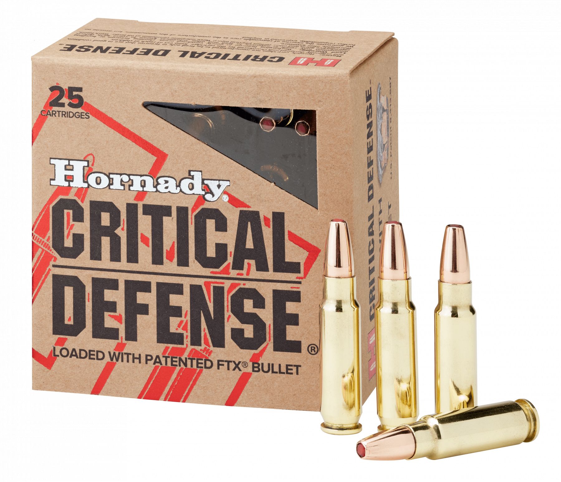 HORNADY CRITICAL DEFENSE 5.7X28mm 40GR FTX 25RD BOX 90000