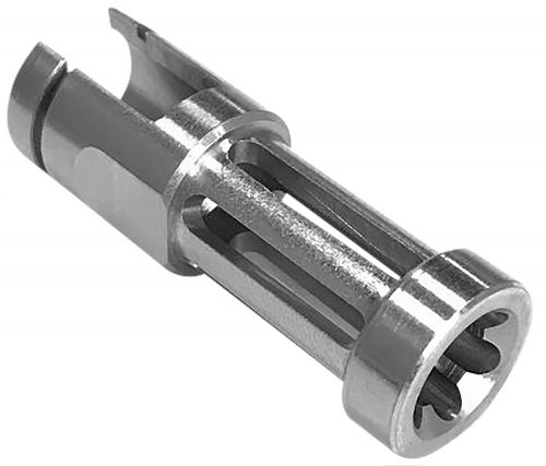 Samson Flash Hider Natural Stainless Steel with 2.50 OAL & .860 Diameter for Ruger 10/22