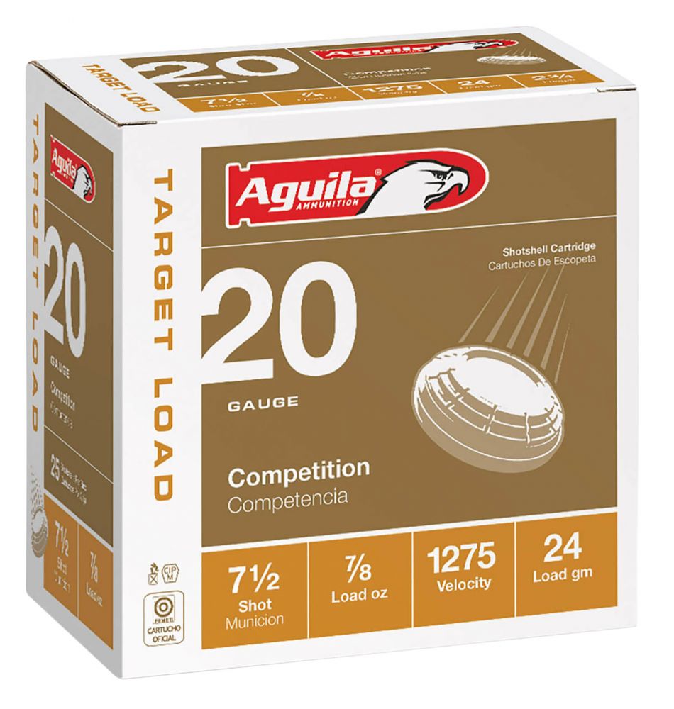 AGUILA Target  20GA Ammo  7/8oz  #7.5 shot 25rd box