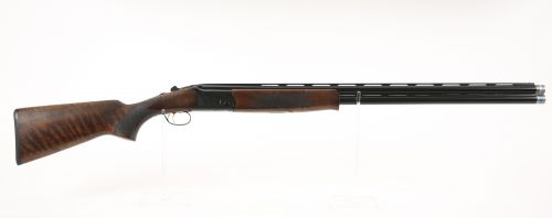 Mossberg & Sons 75473 Gold Reserve 12 Gauge 30 2rd 3 Polished Black with Scroll & Inlay Engraved Rec Satin Black Walnut Fixed 