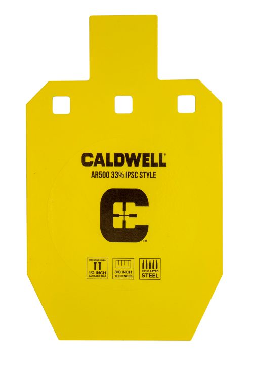Caldwell AR500 IPSC Steel Targets Yellow Steel 10 L x 6.1 W x 0.4 D