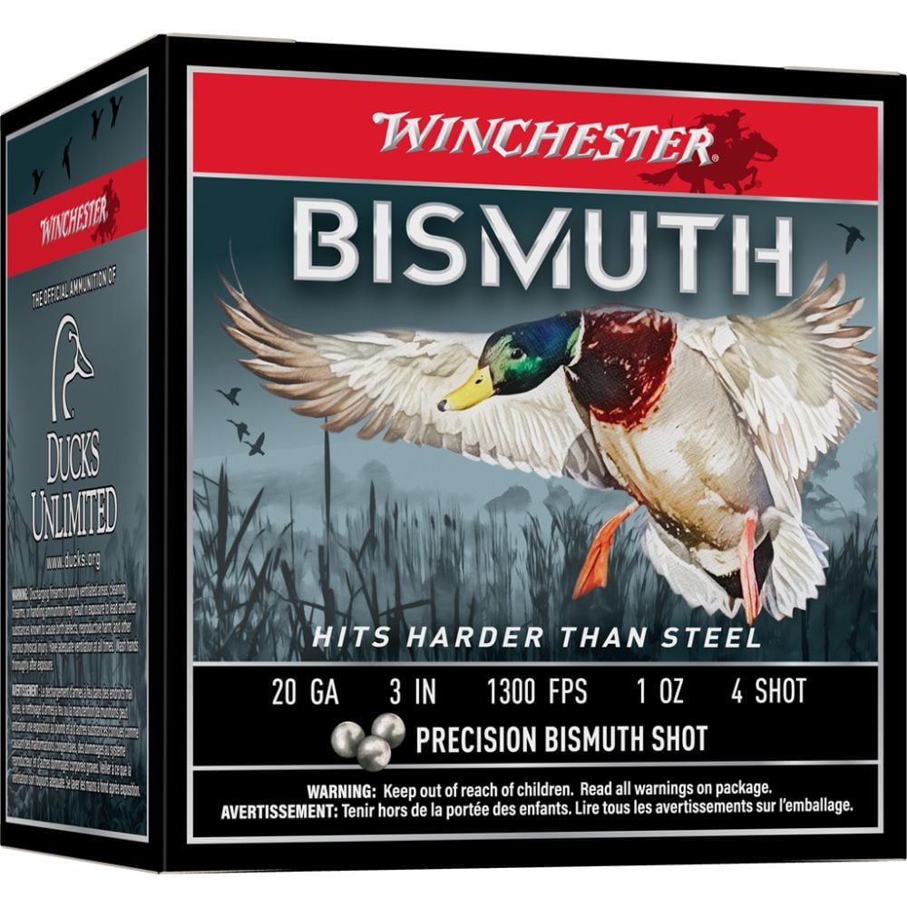 Winchester Ammo Bismuth Shotshell 12 ga 3 1 oz 1300 fps #4 25/ct