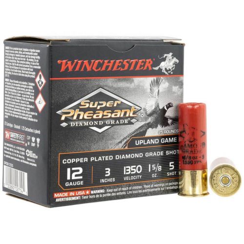 Winchester Ammo Super Pheasant Diamond Grade 12 GA 3 1 5/8 oz 5 Round 25 Bx/ 10 Cs