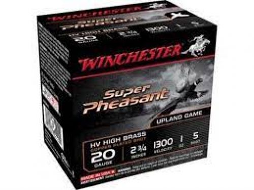 Winchester Ammo Super Pheasant Diamond Grade 20 GA 2.75 1 oz 5 Round 25 Bx/ 10 Cs