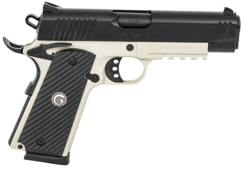 Girsan MC1911 C .45 ACP 4.40 8+1 Matte Gray Finish Extended Beavertail Frame with Serrated Blued Steel Slide