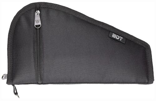 Bulldog Deluxe Pistol Case Black Padded Nylon with Pocket & Sleeve for Handgun