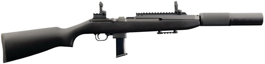 Chiappa Firearms M1-9 MBR 9mm Luger 19 10+1 Pinned & Welded Faux Suppressor Matte Blued Rec/Barrel Black Synthetic Stock