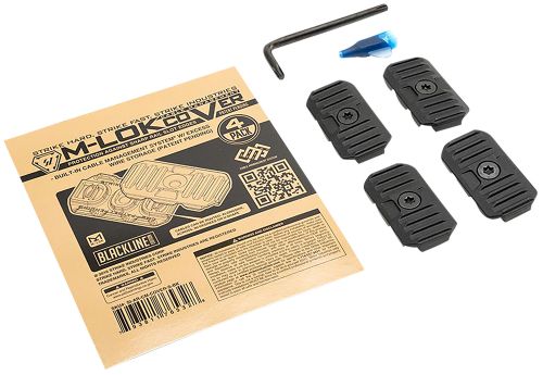 Strike Industries Cable Management Cover Short 1.57L Black Polymer for M-Lok