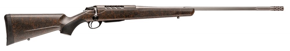 Tikka T3x Lite 300 WSM 3+1 Cap 24.30 Stainless Steel Rec/Fluted Barrel Orange Webbed Black Roughtech Fixed Stock wit