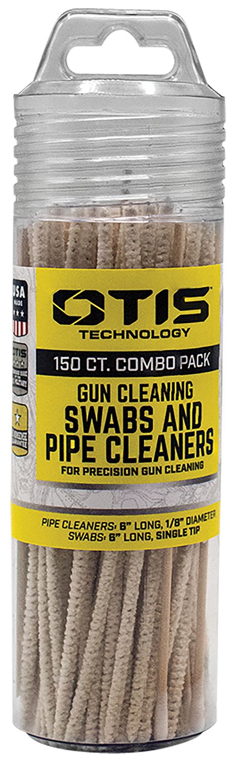 Otis Swabs & Pipe Cleaners Combo Pack Cotton/Wood 6 Long 100 Swabs/50 Pipe Cleaners