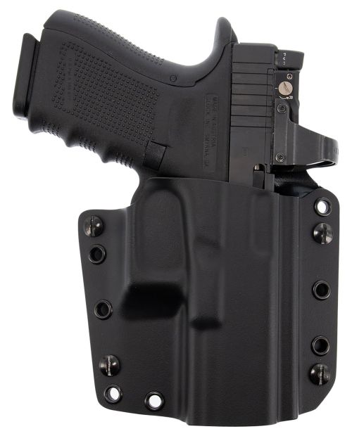 Galco Corvus Belt/IWB Holster Black Kydex IWB/OWB For Glock 17 Gen3-5 Right Hand