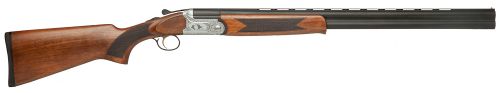 Dickinson Green Wing with Ejectors 12 Gauge 28 2rd 3 Satin Silver Rec Matte Black Barrel Fixed Checkered Wood Stock R