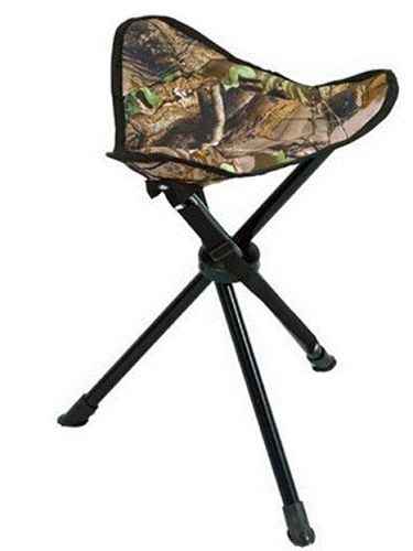 Ameristep Tripod Stool w/Back Swivel Mossy Oak Break-Up Country Heavy Duty Fabric/Steel