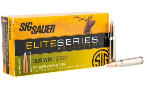 Sig Sauer Elite Hunting 308 Win 165 gr AccuBond 20 Bx/ 10 Cs