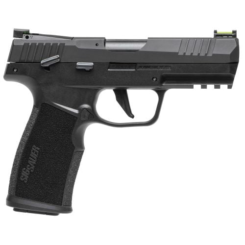 Sig Sauer P322 22 LR Caliber with 4 Threaded Barrel, 20+1 Capacity, Black Finish Picatinny Rail Frame, Serrated/Optic