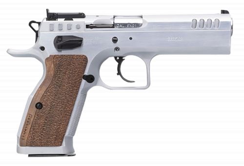 Tanfoglio IFG Stock II Competition 9mm Luger 17+1 16+1, 4.44 Stainless Polygonal Rifled Barrel, Stainless Ported/Serrated