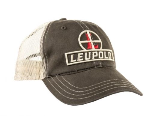 Leupold Reticle Trucker Hat Mossy Oak/Terra/White Adjustable Snapback OSFA Semi-Structured