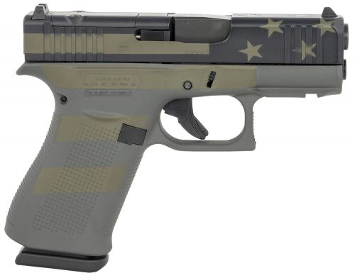 Glock PX4350204FRMOS-OP G43X Subcompact MOS,Overall Operator Flag Cerakote