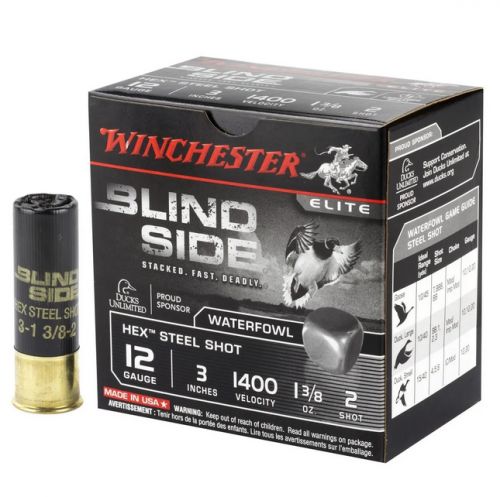 Winchester Ammo Blind Side 2 12 GA 3 1 3/8 oz 2 Round 25 Bx/ 10 Cs