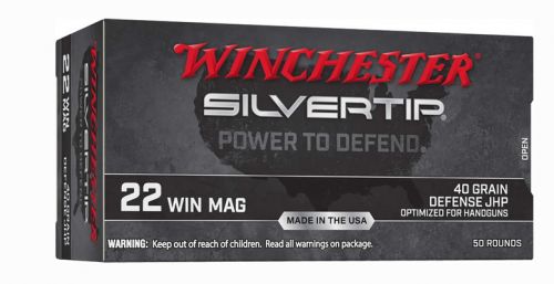 Winchester Ammo Silvertip 22 Mag 40 gr Silvertip Hollow Point 50 Bx/ 20 Cs