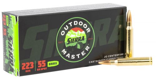Sierra Outdoor Master .223 Remington 55 gr Hollow Point Boat-Tail (HPBT) 20 Bx/10 Cs