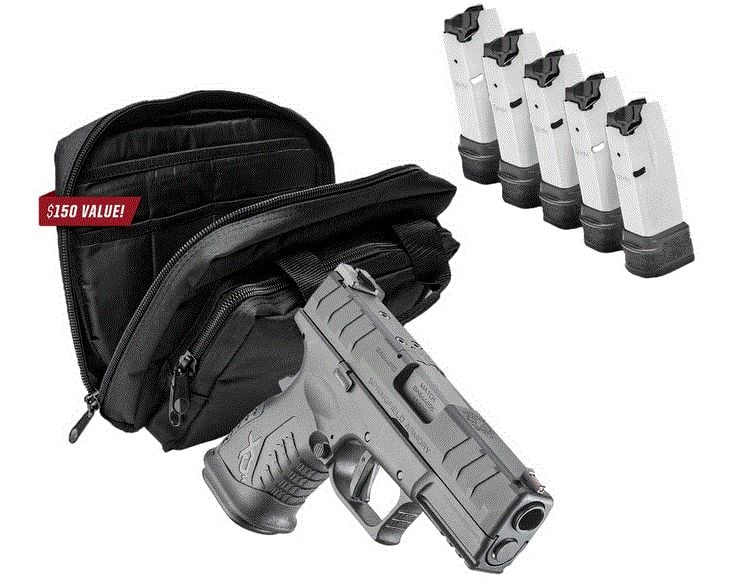 Springfield Armory XDME93845CBHCOSPGU22 XD-M Elite Compact OSP Gear Up Package 45 ACP Caliber with 3.80 Barrel, 10+1 Capacity