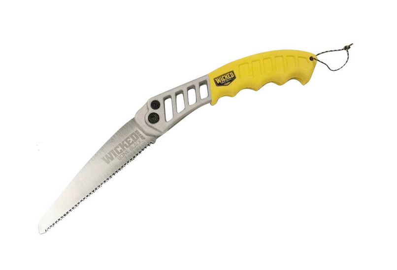 Wicked Tree Gear Tough Folding Utility/Bone Saw 7 Blade, Yellow